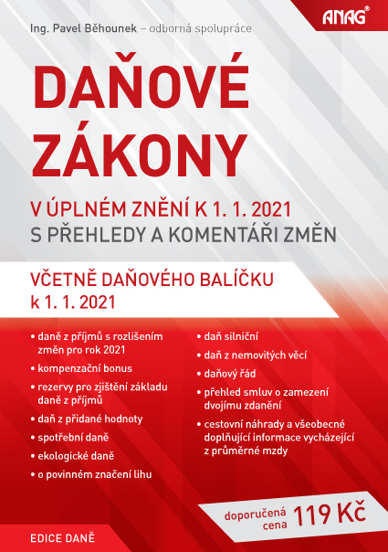 DAŇOVÉ ZÁKONY 2021 ANAG