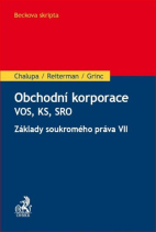 Obchodní korporace - VOS, KS, SRO