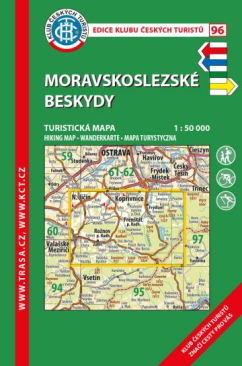 Moravskoslezské Beskydy KČT 96 / turistická mapa