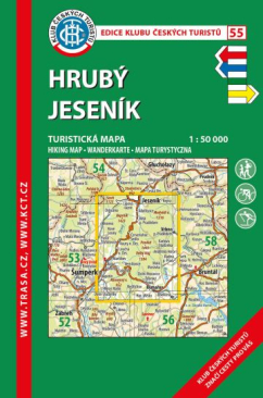 Hrubý Jeseník KČT 55 / turistická mapa